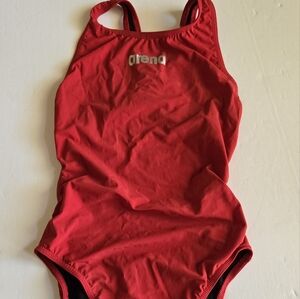 Arena Womens Red Swim Tech  suit